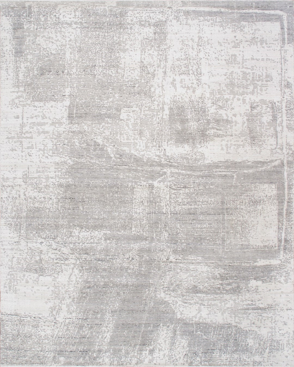 Pasargad Home Amari Collection Hand-loomed Silk & Wool Beige Area Rug For Chic Contemporary Decor   Pdc-137g 8x10