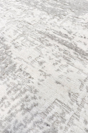 Pasargad Home Amari Collection Hand-loomed Silk & Wool Beige Area Rug For Chic Contemporary Decor   Pdc-137g 8x10