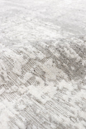 Pasargad Home Amari Collection Hand-loomed Silk & Wool Beige Area Rug For Chic Contemporary Decor   Pdc-137g 8x10