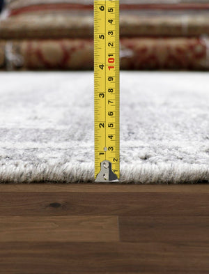 Pasargad Home Amari Collection Hand-loomed Silk & Wool Beige Area Rug For Chic Contemporary Decor   Pdc-137s 8x10