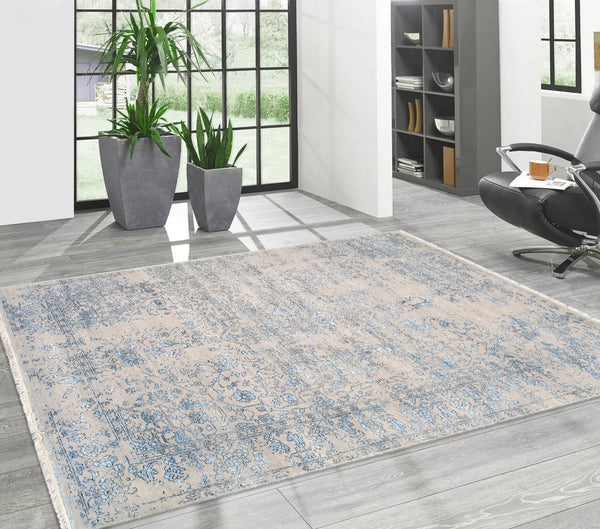Pasargad Home Transitional Collection Hand-knotted Bamboo Silk & Wool Area Rug For Modern Elegance   Pdc-1866 6x9