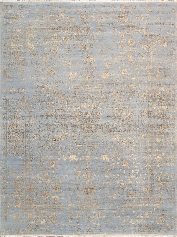 Pasargad Home Transitional Collection Hand-knotted Bamboo Silk & Wool Area Rug For Modern Elegance   Pdc-1980 9x12