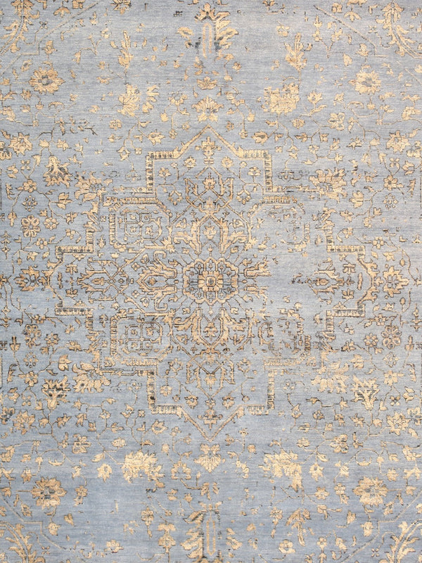 Pasargad Home Transitional Collection Hand-knotted Bamboo Silk & Wool Area Rug For Modern Elegance   Pdc-1980 9x12