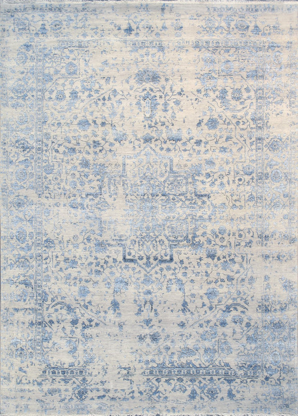 Pasargad Home Transitional Collection Hand-knotted Bamboo Silk & Wool Area Rug For Modern Elegance   Pdc-3405 8x12