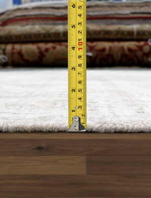 Pasargad Amari Collection Hand-loomed Taupe Area Rug - Chic 5' 3" X 7' 8" Design For Modern Décor   Pdc-38t 5x8