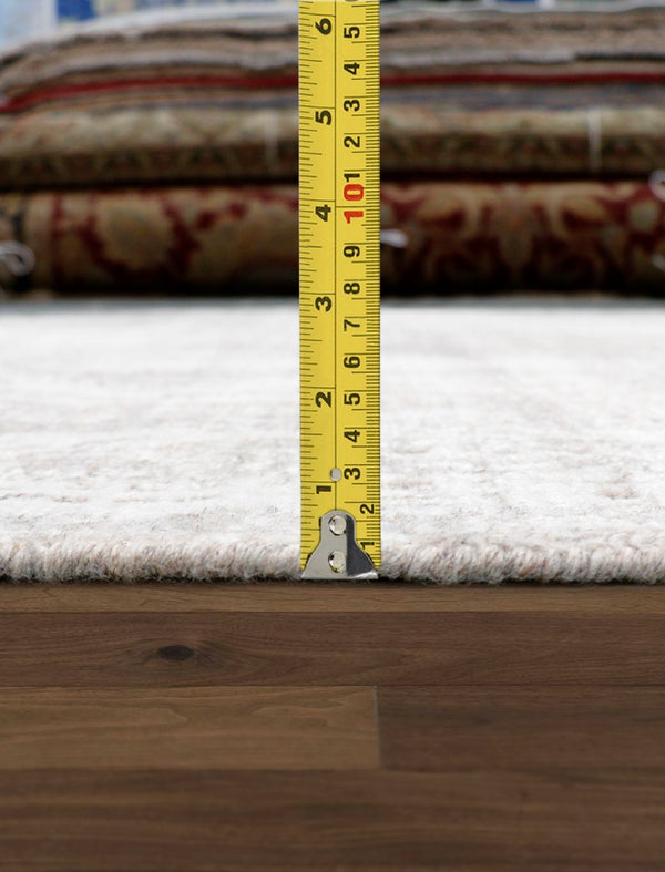 Pasargad Amari Collection Hand-loomed Taupe Area Rug - Chic 5' 3" X 7' 8" Design For Modern Décor   Pdc-38t 5x8