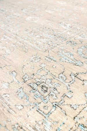 Pasargad Home Transitional Hand-knotted Blue Bamboo Silk & Wool Area Rug For Elegant Living Spaces   Pdc-7022 8x10