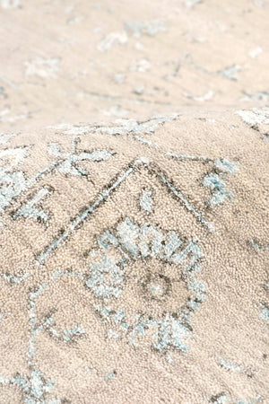 Pasargad Home Transitional Hand-knotted Blue Bamboo Silk & Wool Area Rug For Elegant Living Spaces   Pdc-7022 8x10