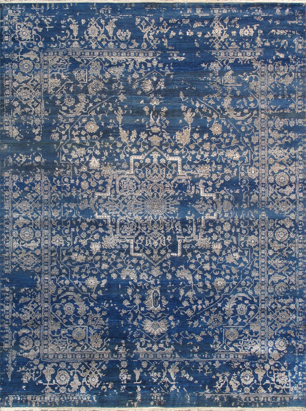 Pasargad Home Transitional Collection Hand-knotted Bamboo Silk & Wool Area Rug For Modern Elegance   Pdc-757 9x12