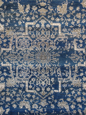 Pasargad Home Transitional Collection Hand-knotted Bamboo Silk & Wool Area Rug For Modern Elegance   Pdc-757 9x12