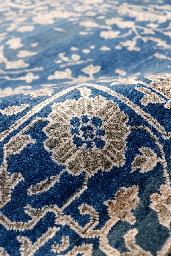 Pasargad Home Transitional Collection Hand-knotted Bamboo Silk & Wool Area Rug For Modern Elegance   Pdc-757 9x12