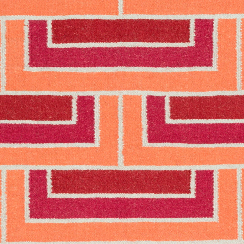 Surya Paddington Pdg-2003 2'6" X 8' Handmade Wool Rug - Modern, Durable, And Charming Decor Accent Piece Red Wool Pdg2006-23