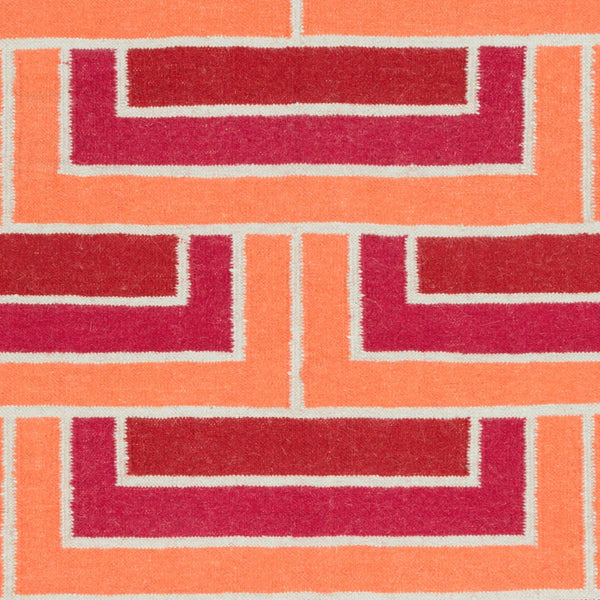 Surya Paddington Pdg-2003 2'6" X 8' Handmade Wool Rug - Modern, Durable, And Charming Decor Accent Piece Red Wool Pdg2006-3353