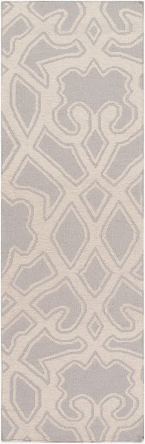 Surya Paddington Pdg-2003 2'6" X 8' Handmade Wool Rug - Modern, Durable, And Charming Decor Accent Piece Light Gray Wool Pdg2007-268