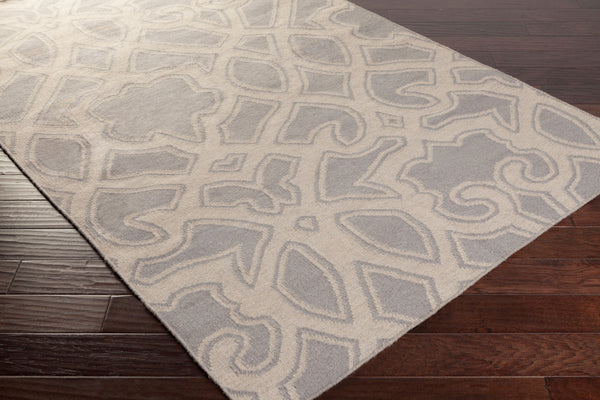 Surya Paddington Pdg-2003 2'6" X 8' Handmade Wool Rug - Modern, Durable, And Charming Decor Accent Piece Light Gray Wool Pdg2007-268