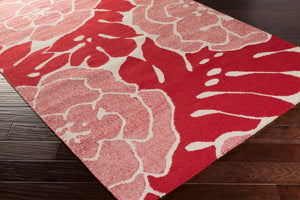 Surya Paddington Pdg-2003 2'6" X 8' Handmade Wool Rug - Modern, Durable, And Charming Decor Accent Piece Red Wool Pdg2015-268