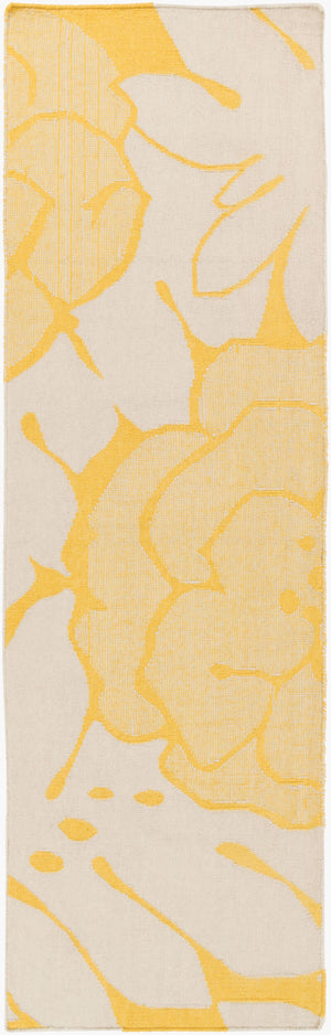 Surya Paddington Pdg-2003 2'6" X 8' Handmade Wool Rug - Modern, Durable, And Charming Decor Accent Piece Mustard Wool Pdg2017-268