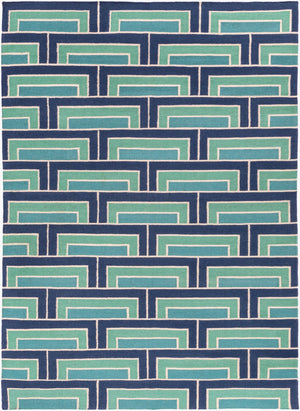 Surya Paddington Pdg-2003 2'6" X 8' Handmade Wool Rug - Modern, Durable, And Charming Decor Accent Piece Teal Wool Pdg2037-811