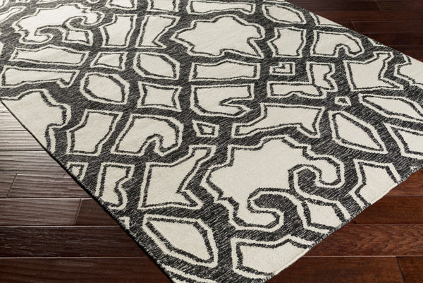 Surya Paddington Pdg-2003 2'6" X 8' Handmade Wool Rug - Modern, Durable, And Charming Decor Accent Piece Black Wool Pdg2040-268