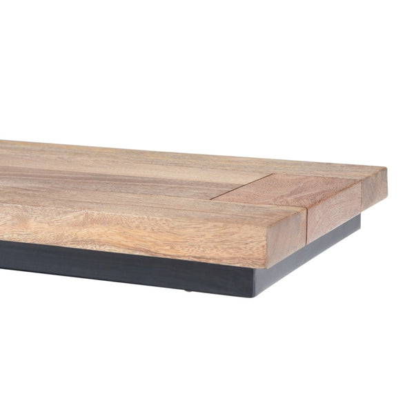 English Elm Skyler C Side Table - Handcrafted Solid Mango Wood With Charcoal Base For Modern Living Spaces B136P159619-GIGA