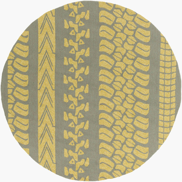 Surya Pandemonium Pdm-1006 8' X 8' Durable Handmade Rug – Stylish, Easy-clean, Modern Decor Essential! Grass Green Polypropylene Pdm1007-8rd