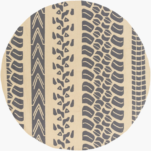 Surya Pandemonium Pdm-1006 8' X 8' Durable Handmade Rug – Stylish, Easy-clean, Modern Decor Essential! Charcoal Polypropylene Pdm1008-8rd