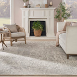 Nourison Vail VAI04 Handmade Tufted No Border Indoor Only Modern  Rug Grey, Grey 100% Wool 99446794642