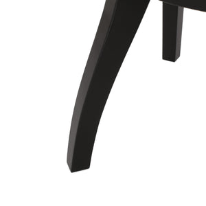 English Elm Christopher Knight Home® - DINING Velvet Upholstered Cane Web Backing Chair Set of 2 in Black – Traditional Rubberwood Frame Elegance 74107.00RUBBLKV