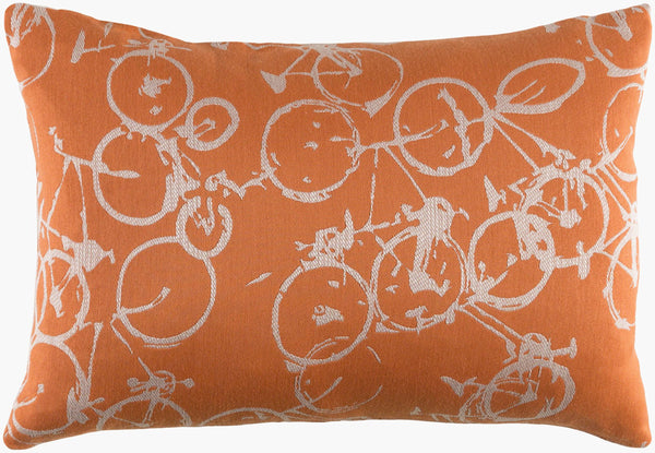 Surya Pedal Power Lumbar Pillow - 13"L X 19"W Cozy Cottage-style Comfort, Easy Care, Durable Polyester Off,White Polyester Pdp003-1319p