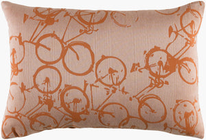 Surya Pedal Power Lumbar Pillow - 13"L X 19"W Cozy Cottage-style Comfort, Easy Care, Durable Polyester Off,White Polyester Pdp003-1319p