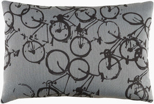 Surya Pedal Power Lumbar Pillow - 13"L X 19"W Cozy Cottage-style Comfort, Easy Care, Durable Polyester Off,White Polyester Pdp005-1319d