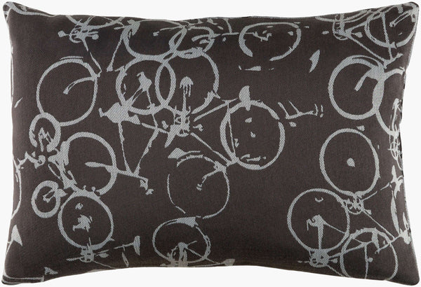 Surya Pedal Power Lumbar Pillow - 13"L X 19"W Cozy Cottage-style Comfort, Easy Care, Durable Polyester Off,White Polyester Pdp005-1319d