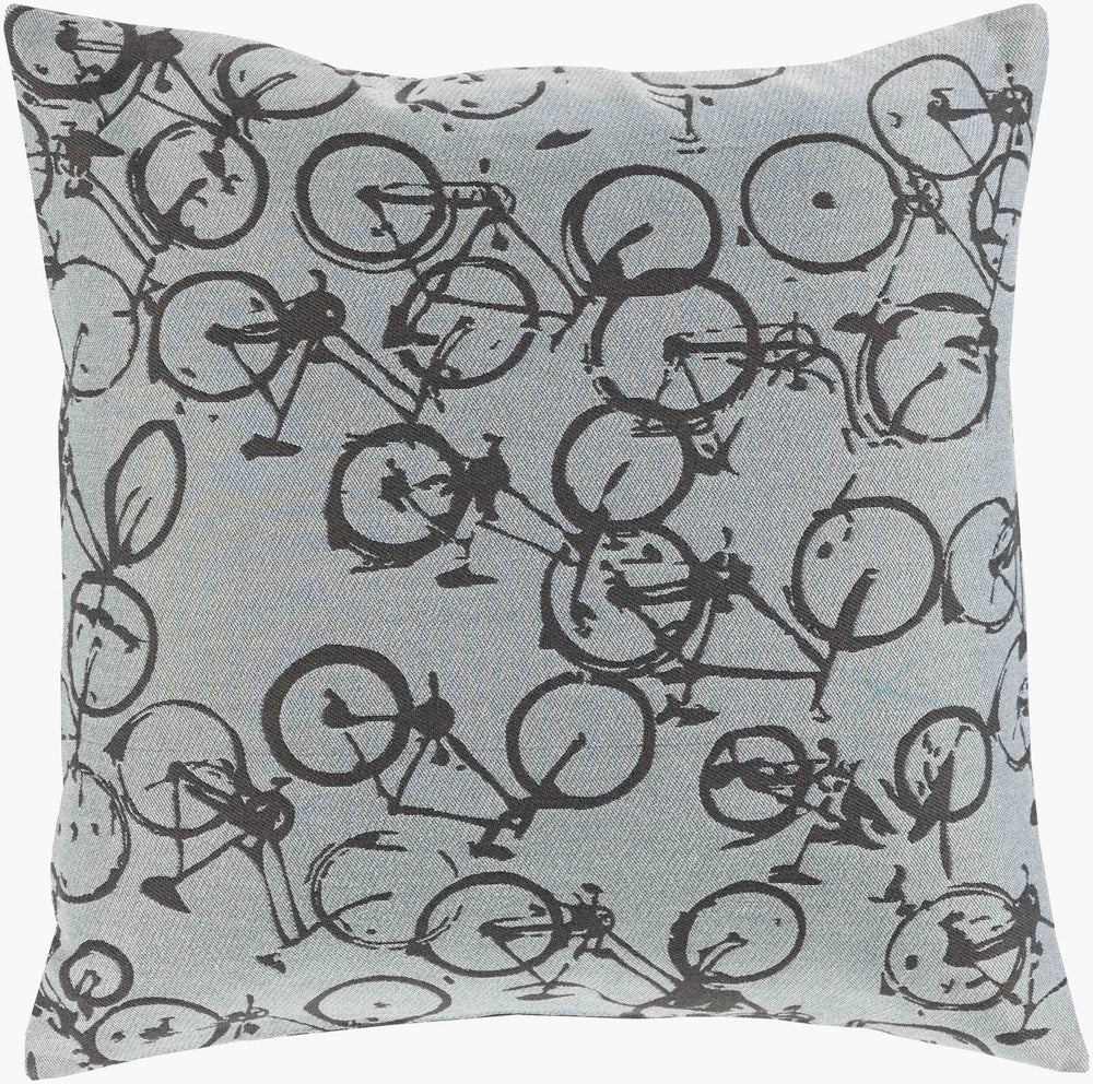 Surya Pedal Power 18"X18" Cottage-style Accent Pillow - Cozy, Durable, And Easy Care For Your Home Decor! Off,White Polyester Pdp005-2222p