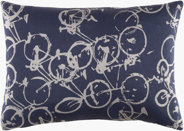 Surya Pedal Power Lumbar Pillow - 13"L X 19"W Cozy Cottage-style Comfort, Easy Care, Durable Polyester Light Gray Polyester Pdp007-1319p