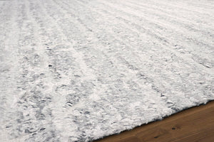 Pasargad Home Vogue Collection Hand-knotted Silver Wool Area Rug - Luxurious Contemporary Style Decor   Pdr-1 10x14