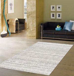 Pasargad Home Vogue Collection Hand-knotted Silver Wool Area Rug - Luxurious Contemporary Style Decor   Pdr-1 10x14