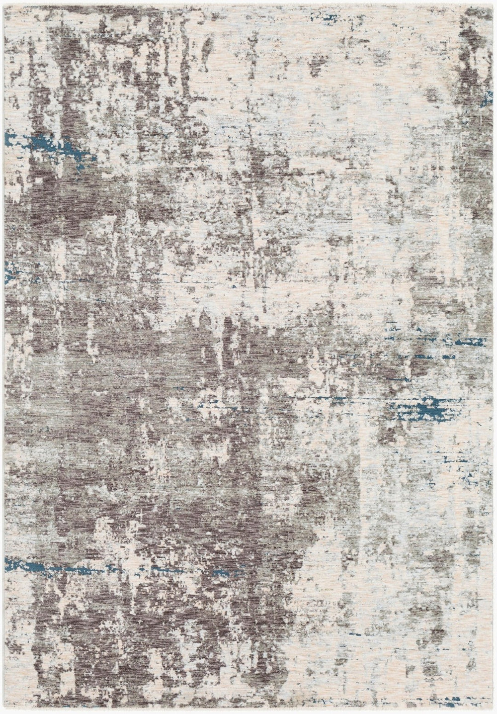 Livabliss Presidential Machine Woven Polyester Area Rug with Fringed Edges Mid-century Modern Style Dusty Sage, Gra 3'3" x 5' PDT2301-335