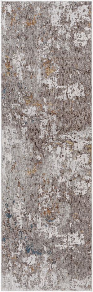 Livabliss Presidential Pdt-2302 Polyester Fringe Accent Rug for Entryway or Reading Nook Decor Charcoal, Gray 3'3" x 10' PDT2302-3310