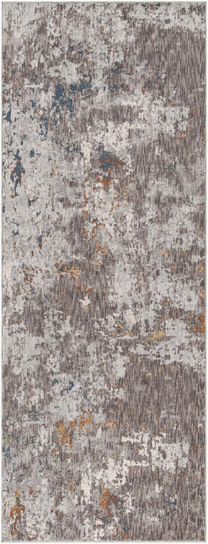 Livabliss Presidential Pdt-2302 Polyester Fringe Accent Rug for Entryway or Reading Nook Decor Charcoal, Gray 3'3" x 8' PDT2302-338