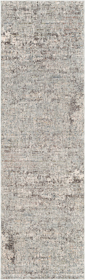 Livabliss Presidential Pdt-2303 Mid-century Fringe Area Rug Polyester Woven Living Room Accent Ice Blue, Gray 3'3" x 10' PDT2303-3310