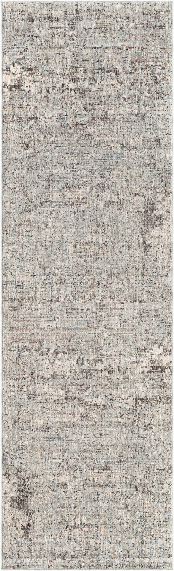 Livabliss Presidential Pdt-2303 Mid-century Fringe Area Rug Polyester Woven Living Room Accent Ice Blue, Gray 3'3" x 10' PDT2303-3310