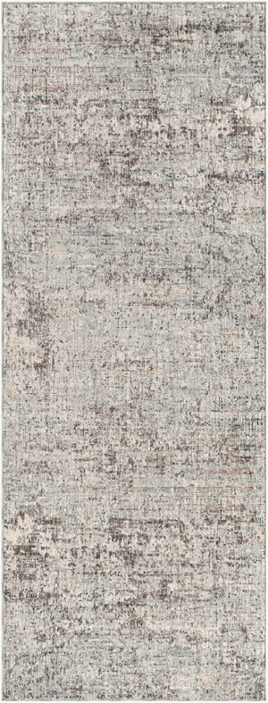 Livabliss Presidential Pdt-2303 Mid-century Fringe Area Rug Polyester Woven Living Room Accent Ice Blue, Gray 3'3" x 8' PDT2303-338
