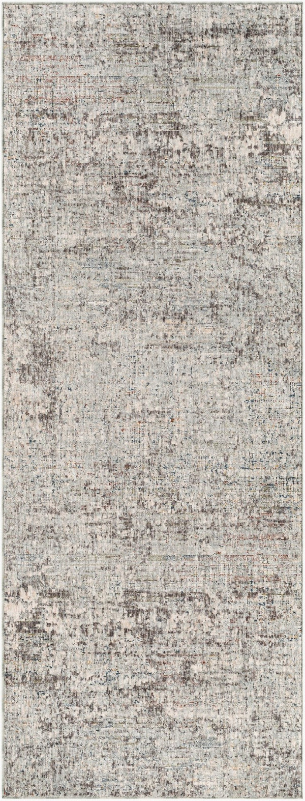 Livabliss Presidential Pdt-2303 Mid-century Fringe Area Rug Polyester Woven Living Room Accent Ice Blue, Gray 3'3" x 8' PDT2303-338