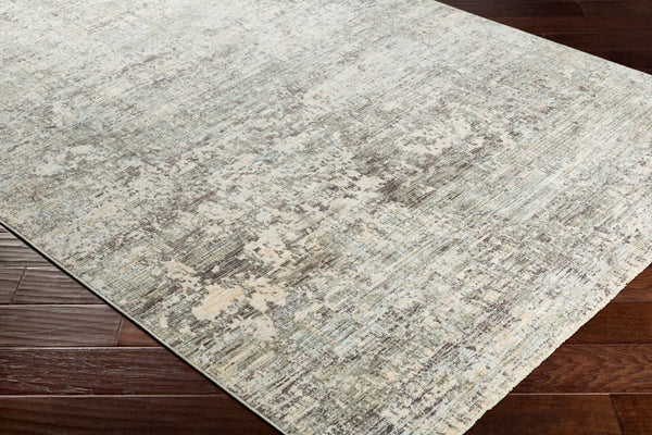 Livabliss Presidential Pdt-2303 Mid-century Fringe Area Rug Polyester Woven Living Room Accent Ice Blue, Gray 8'10" x 12'10" PDT2303-9131