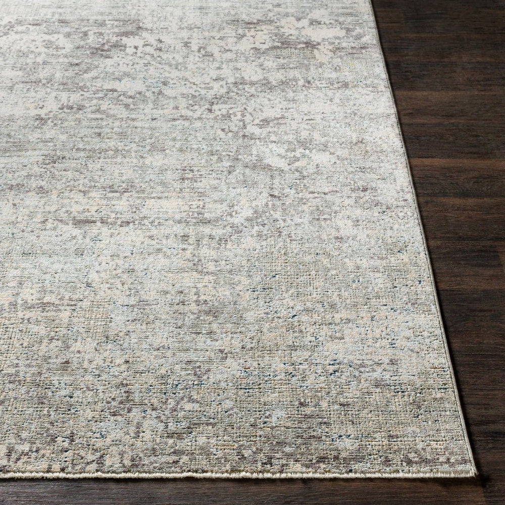 Livabliss Presidential Pdt-2303 Mid-century Fringe Area Rug Polyester Woven Living Room Accent Ice Blue, Gray 8'10" x 12'10" PDT2303-9131