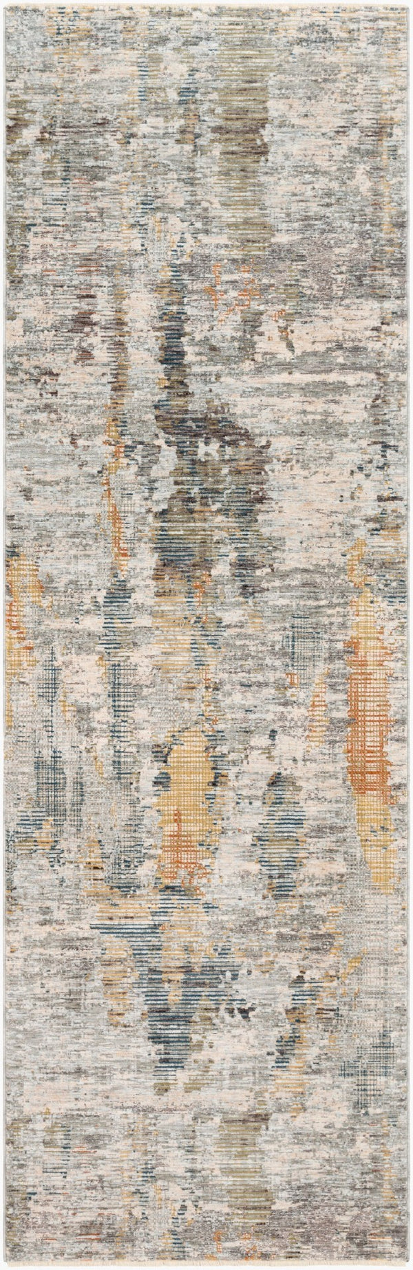 Livabliss Presidential Textured High Low Pile Polyester Area Rug for Large Living Spaces Light Olive, Sa 3'3" x 10' PDT2306-3310