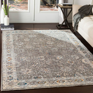 Livabliss Presidential Traditional Area Rug Machine Woven Polyester High Low Pile Entryway Accent Light Olive, Du 5' x 8'2" PDT2307-582
