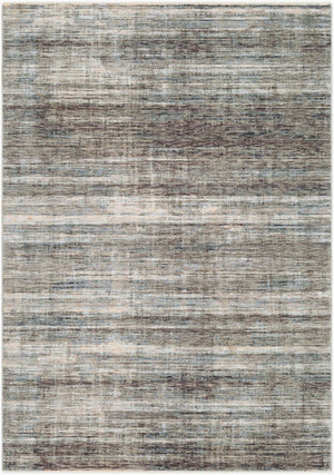 Livabliss Presidential Fringe Border Polyester Area Rug Mid-century Modern Style for Living Rooms Dusty Sage, Gra 5' x 8'2" PDT2309-582