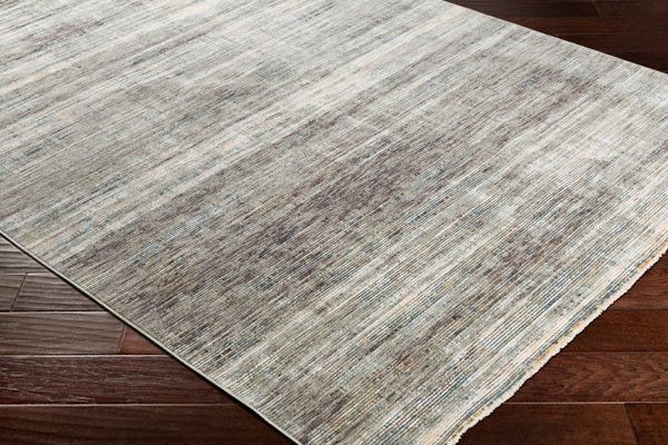 Livabliss Presidential Fringe Border Polyester Area Rug Mid-century Modern Style for Living Rooms Dusty Sage, Gra 5' x 8'2" PDT2309-582