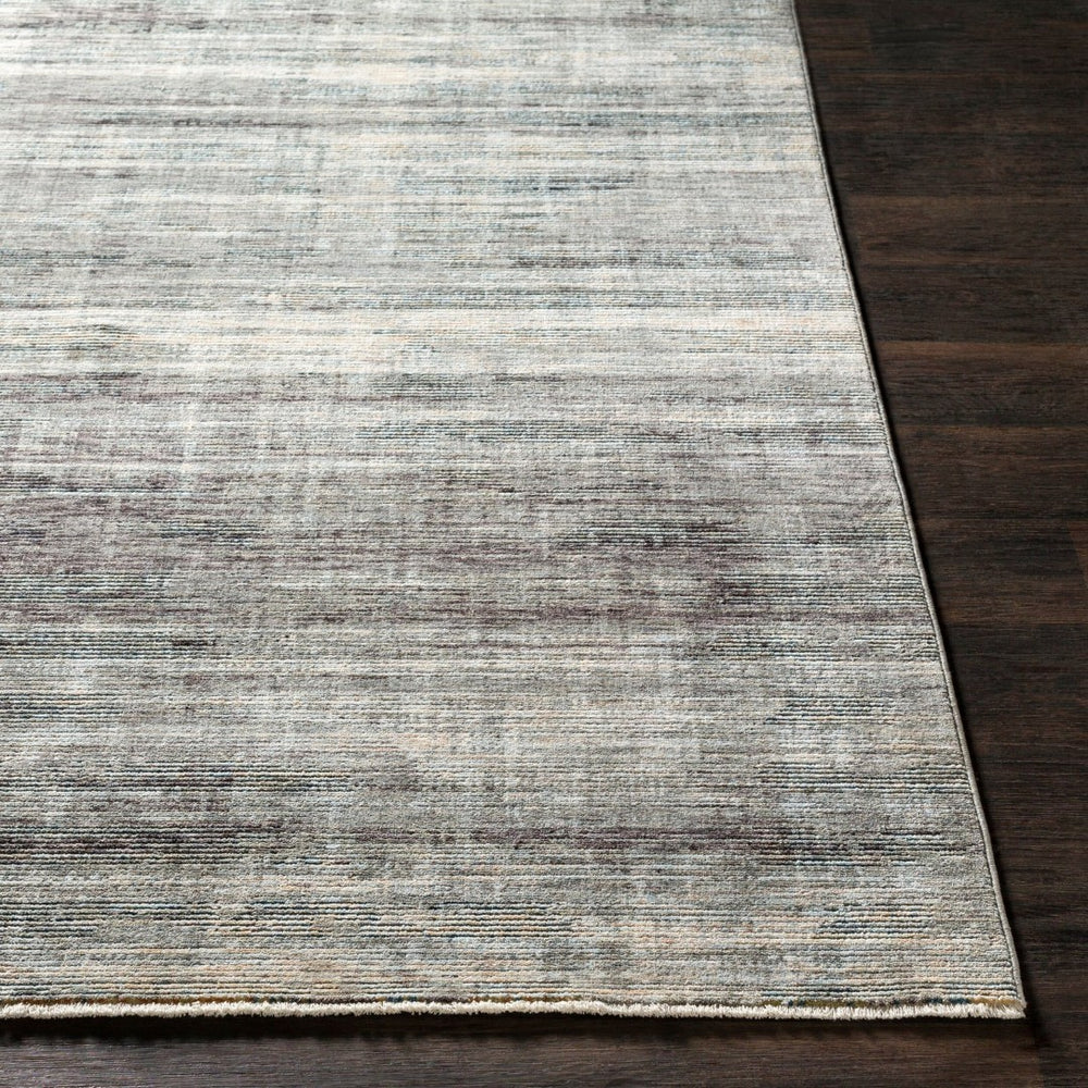 Livabliss Presidential Fringe Border Polyester Area Rug Mid-century Modern Style for Living Rooms Dusty Sage, Gra 5' x 8'2" PDT2309-582